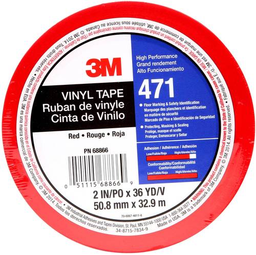 3M 471R50IW PVC-Klebeband Rot (L x B) 33m x 50mm 1St. von 3M