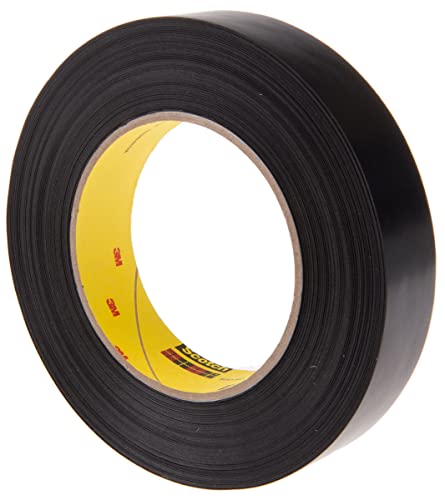 3M 472 Vinyl Markierungsband Schwarz Typ Bodenmarkierungsband, Stärke 0.26mm, 25mm x 33m von 3M
