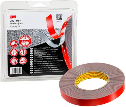 3M 4991F/IPS Klebeband Grau (L x B) 5.5m x 19mm 1St. von 3M