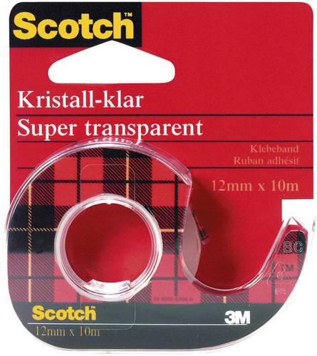 3M 600H1210 Klebeband Scotch® Crystal Clear 600 Transparent (L x B) 10m x 12mm von 3M