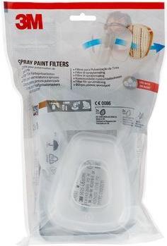 3M 7100140666 - Partikelfilter - 2 Stück(e) - A2,P2 - Braun - 3M Series 6000 - 7000 - CE Mark 0086 (6002CR) von 3M