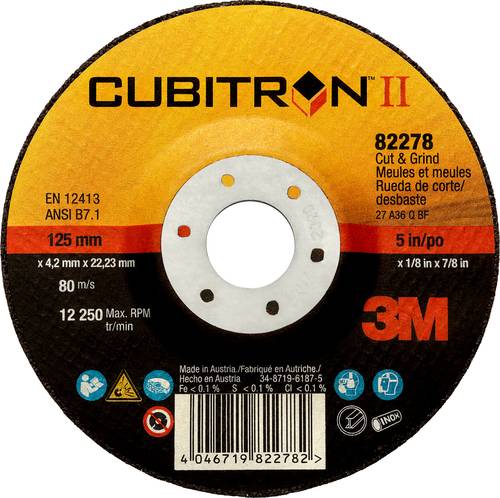 3M 81152 Cubitron™ II Cut & Grind T27 Schruppscheibe Durchmesser 150mm Bohrungs-Ø 22.23mm 10St. von 3M