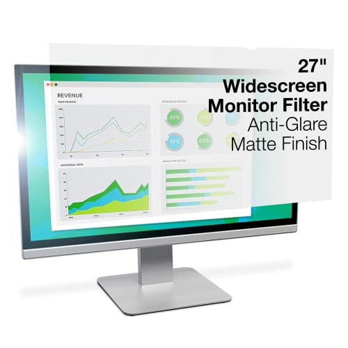 3M Blendfreie Schutzfolie für 27-Zoll-Monitor (68,5 cm), AG270W9B, 27" Widescreen Monitor (16:9 Aspect Ratio) von 3M