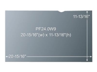 3M Blickschutzfilter für 24 Breitbild-Monitor, 61 cm (24 Zoll), 16:9, Monitor, Rahmenloser Blickschutzfilter, Anti-Glanz von 3M