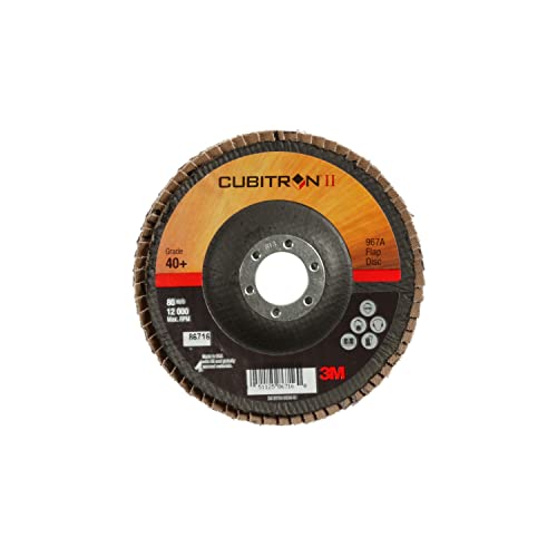 3M Cubitron II Fächerscheibe 967A, T29, 12,7 x 2,2 cm, 40+, 10 Stück pro Packung von 3M