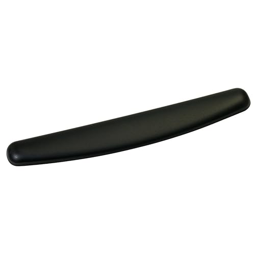 3M Gel-Handgelenkauflage, schwarzes Kunstleder, 45,7 cm Länge, antimikrobieller Produktschutz (WR309LE) von 3M