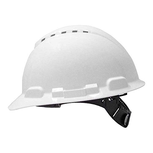 3M H700CW Schutzhelm mit Pinlock und Kunststoffschweißband, H700-Serie, belüftet, Weiß von 3M