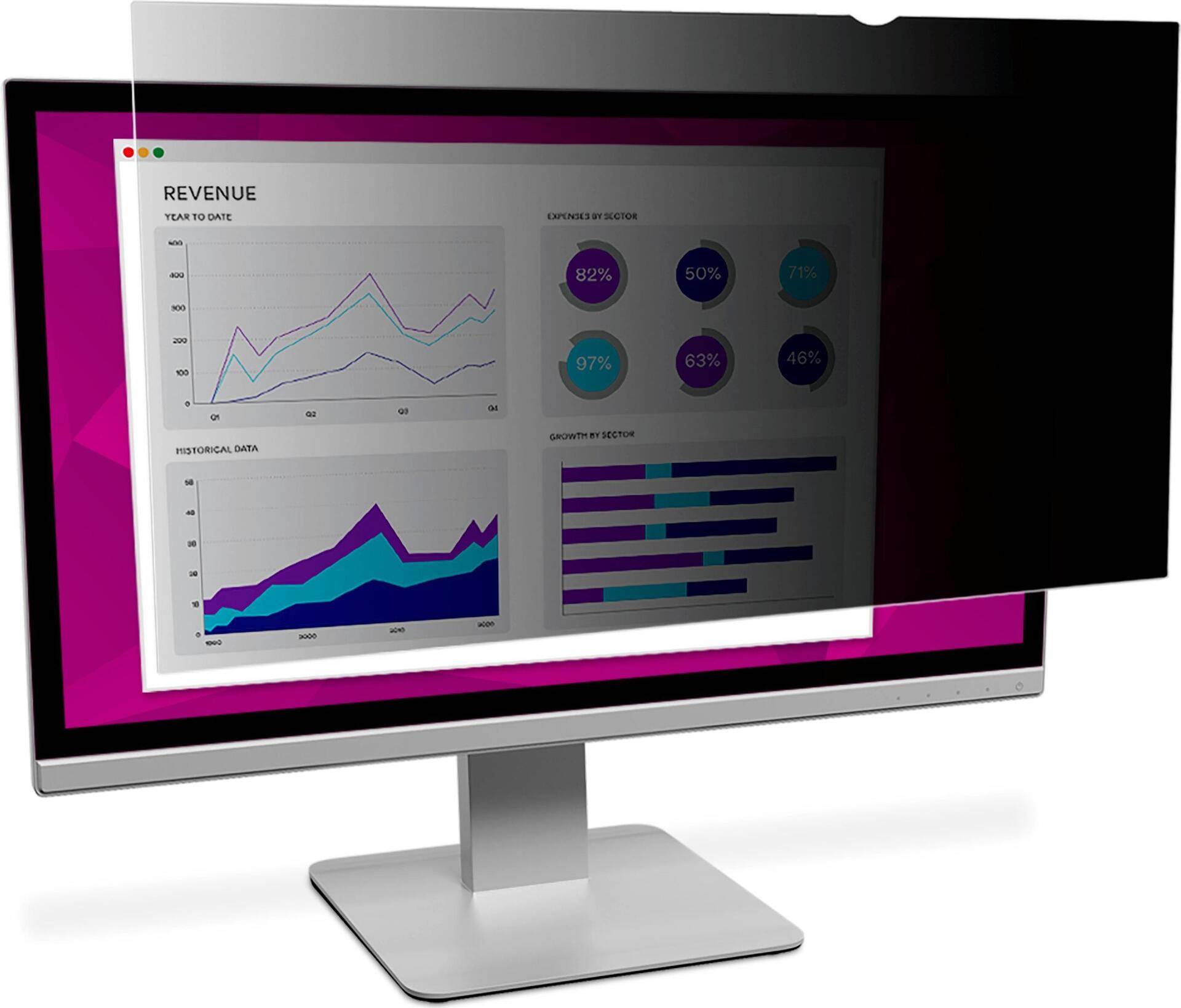 3M High Clarity Privacy Filter HCMAP002 - Bildschirmfilter (27  Breitbild) - Schwarz (7100137840) von 3M