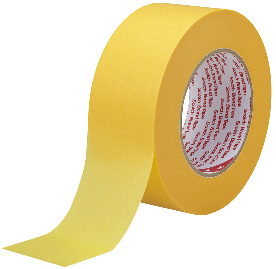 3M Malerabdeckband 244 Gold, 48 mm x 50 m, Stärke: 0,08 mm von 3M