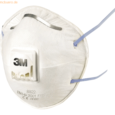 3M Maske 8822 FFP2 mit Ventil 10 Stück 3M Maske 8822 FFP2 mit Ventil 10 Stück von 3M