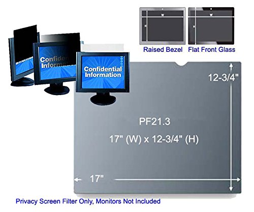 3M PF21.3 Black Frameless Privacy Filter for Desktop 21.3" Standard Monitor (4:3) (161350A) von 3m