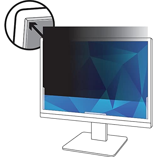 3M PF220W1B Blickschutzfilter Rahmenloser Display-Privatsphärenfilter 55,9 cm (22 Zoll) - Monitorfilter (Monitor, Rahmenloser Display-Privatsphärenfilter, Schwarz, Transparent, Anti-Glanz, LCD) von 3M