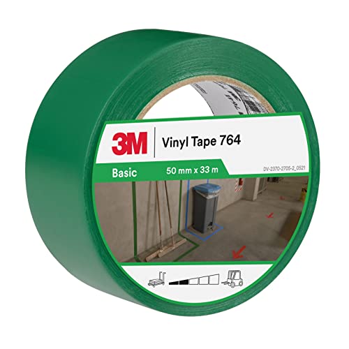 3M PVC-Klebeband 764i, grün, 50 mm x 33 m, Grün von 3M