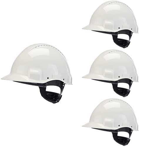 3M Peltor Schutzhelm G3000, G30NUW, mit 3M Uvicator Sensor, ABS, mit Schweißband und Ratschensystem, belüftet, weiß, 4er Packung 3M Peltor Schutzhelm G3000, G30NUW, mit 3M Uvicator Sensor, ABS, mit Schweißband und Ratschensystem, belüftet, weiß, 4er Packung von 3M