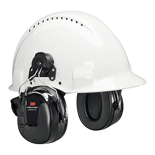 3M Peltor WorkTunes Pro FM Radio Gehörschutz, Helmbefestigung, SNR = 31 dB - Zuverlässiger Ohrenschutz mit integriertem Radio - Ideal für Forst-, oder Landarbeit von 3M PELTOR