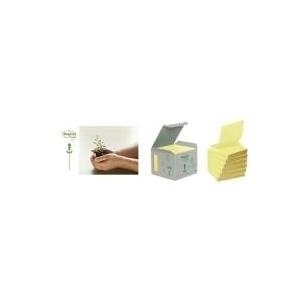 3M Post-it Recycling Notes Haftnotizen, gelb 76 x 76 mm, 1 Block-100 Blatt - 6 Stück (R3301B) von 3M