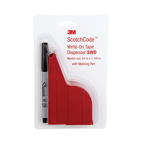 3M SWD ScotchCode Spender mit 250 Kabelmarkierern, beschriftbar, Weiß 3M SWD ScotchCode Spender mit 250 Kabelmarkierern, beschriftbar, Weiß von 3M