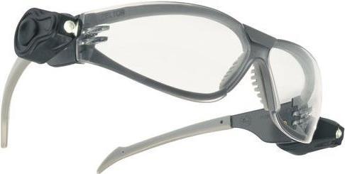 3M Schutzbrille LED Light Vision, Rahmen: silber-schwarz Gläser: klar, Anti-Scratch, Anti-Fog, UV-Schutz, aus (LEDLV) von 3M