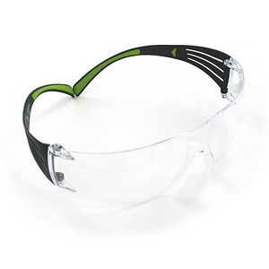 3M Schutzbrille SecureFit schwarz, grün von 3M