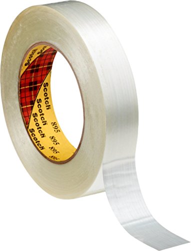 3M Scotch Filamentklebeband, 895, 19 mm x 50 m, 0,15 mm, Transparent (48-er Pack) von 3M