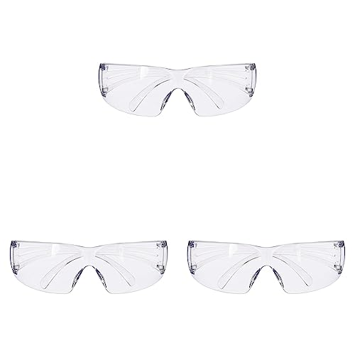 3M SecureFit Schutzbrille SF201AS, klar – Arbeitsschutzbrille mit Anti-Scratch- & UV-Beschichtung (Packung mit 3) von 3M