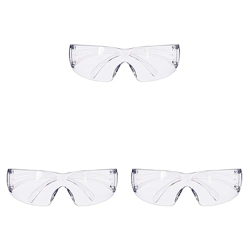 3M SecureFit Schutzbrille SF201AS, klar – Arbeitsschutzbrille mit Anti-Scratch- & UV-Beschichtung (Packung mit 3) von SecureFit