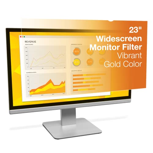 3M Sichtschutzfilter, gerahmt Gold 23" Widescreen Monitor (16:9 Aspect Ratio) von 3M