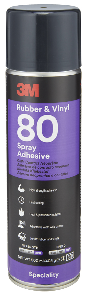 3M Sprühkleber Rubber & Vinyl 80, gelb, 500 ml von 3M