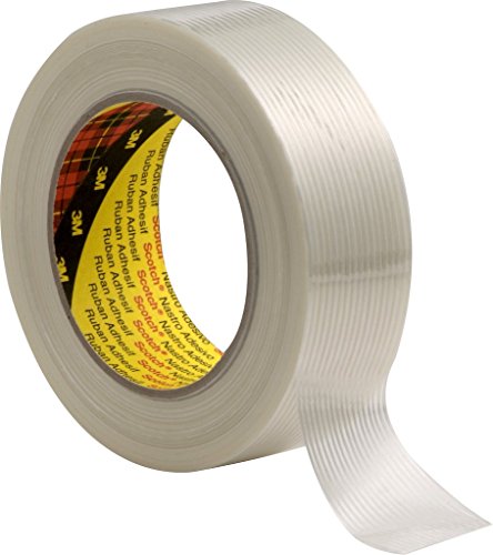 3M Tartan Filament-Klebeband Universal 8956, 50 mm x 50 m, Transparent (1-er Pack) von 3M