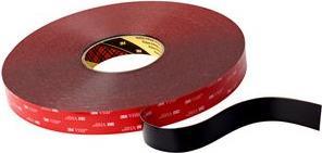 3M VHB Hochleistungsklebeband 5952F, 19 mm x 33 m, schwarz doppelseitig klebend, anpassungsfähig für schwierig zu - 1 Stück (59521933) von 3M