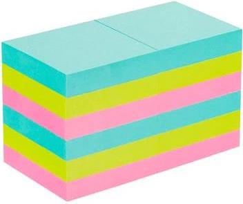 Post-It 622-12SS-COS Klebezettel Quadratisch Blau - Grün - Pink 90 Blätter Selbstklebend (622-12SS-COS) von 3M