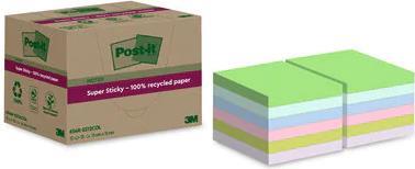 Post-It 7100284781 Klebezettel Quadratisch Blau - Grün - Pink - Violett - Gelb 70 Blätter Selbstklebend (654 RSS12COL) von 3M