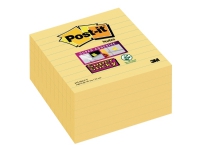 Post-it® Super Sticky Large Notes, Canary Yellow™, 6 linj. blokke, 101mm x 101mm von 3M