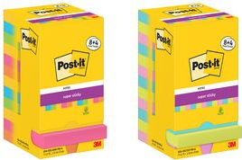 Post-it Haftnotiz 654-SSCARN-P8+4 76x76mm 90Bl farbig 12 St./Pack. (654-SSCARNP8+4) von 3M