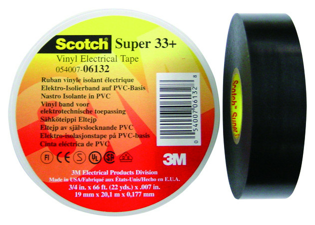 Super33+ Vinyl Isolierband 19mmx20m sw von 3M