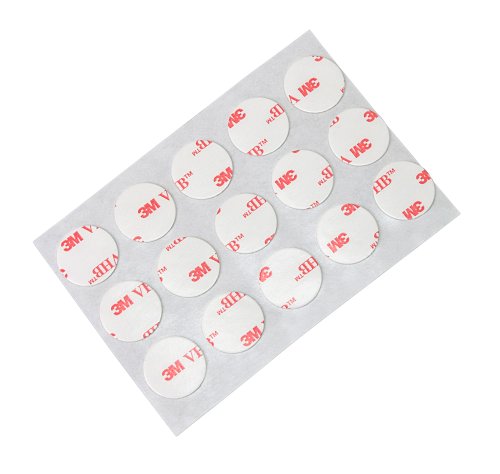 TapeCase 3M 4932 CIRCLE-3"-100 VHB 4932 Weißes, doppelseitiges festes Acrylschaumklebeband, 25 mil (0,64 mm) dick, 7,6 cm Kreise, 100 Kreise/Rolle – (1 Rolle) (100 Stück) von 3M