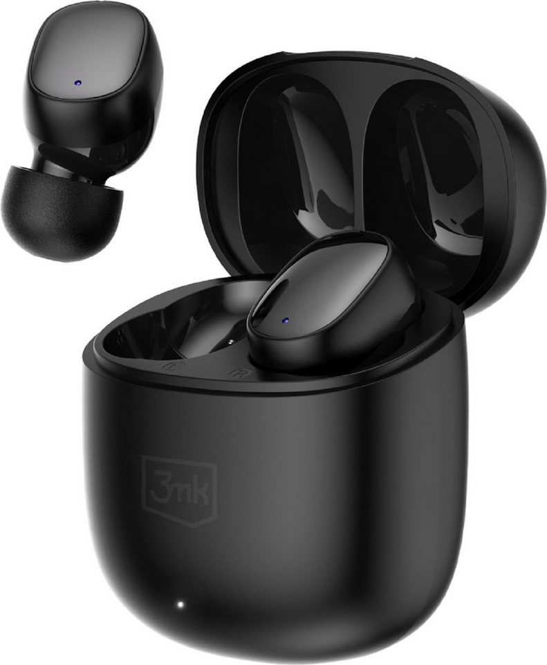 3MK TWS Bluetooth 5.3 Kopfhörer FlowBuds kabellose Bluetooth-Kopfhörer (Touch-Funktion, True Wireless, Bluetooth 5.3, Stereo, Unterdrückung von Hintergrundgeräuschen, 6,5 St) von 3MK