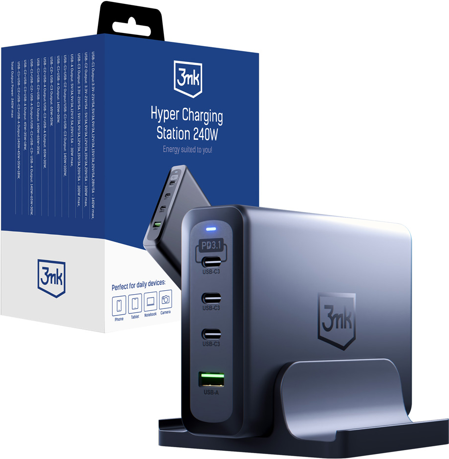 3mk Hypericrovimo Stotis 240W (ACCESSORIES - 3MK HYPER CHARGING STATION) von 3MK
