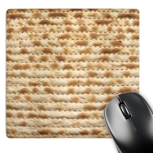 3dRose LLC 20,3 x 20,3 x 0,6 cm Mauspad Matzah Brot Textur Foto für Passover Pesach lustig jüdischer Humor humorvoll Matzo Judentum Essen (mp_112943_1) von 3dRose