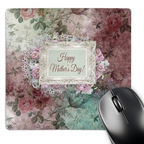 3dRose mp_280557_1 Mauspad, 20,3 cm, mit schönem Spitzen- und Rosenrahmen, Happy Mothers Day/Rose-Hintergrund, mehrfarbig 3dRose mp_280557_1 Mauspad, 20,3 cm, mit schönem Spitzen- und Rosenrahmen, Happy Mothers Day/Rose-Hintergrund, mehrfarbig von 3dRose