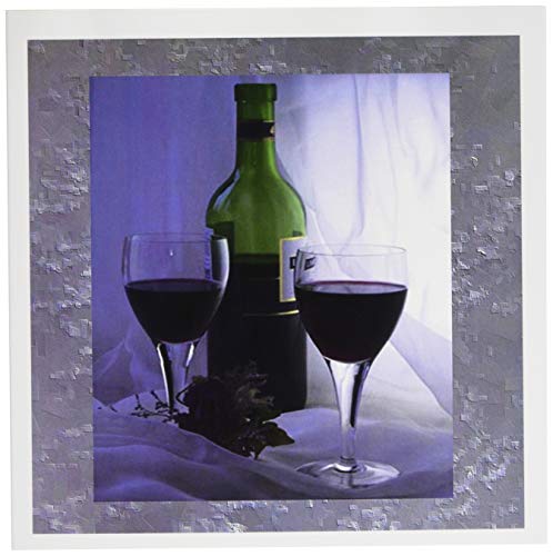3drose Silber Wein – Grußkarten, 6 by Foto, 6 Stück (GC 20013 _ 1) von 3dRose