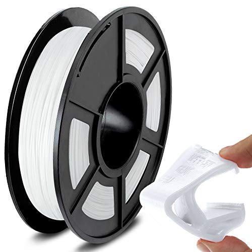 SUNLU - Flexibles TPU Filament 1,75mm für 3D Drucker 500g/Spule, Maßgenauigkeit +/- 0,03mm, weiß von 3idea