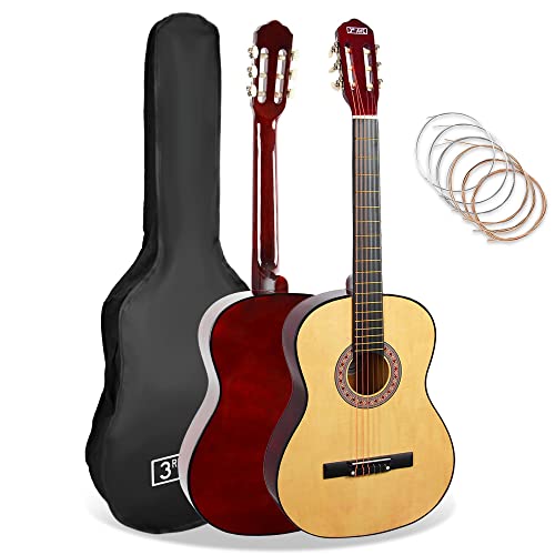 3rd Avenue 4/4-Klassikgitarre Mit Spanischen Nylonsaiten In Voller Größe, Einsteigerpaket – Natur 3rd Avenue 4/4-Klassikgitarre Mit Spanischen Nylonsaiten In Voller Größe, Einsteigerpaket – Natur von 3rd Avenue
