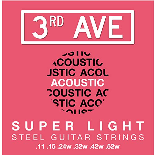 3rd Avenue Super lekkie struny do gitary akustycznej z brązu fosforowego 11-52 von 3rd Avenue