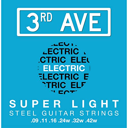 3rd Avenue Super lekkie struny do gitary elektrycznej z niklowanym rantem 9-42 von 3rd Avenue