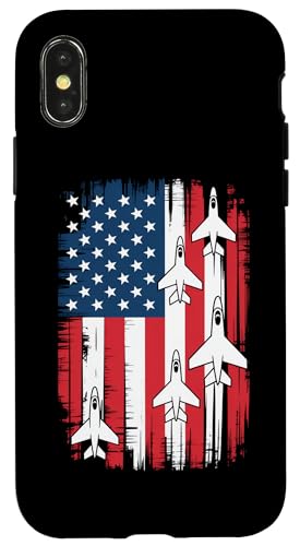 4. Juli Väter Red White & Nap Bär Hülle für iPhone X/XS von 4. Juli Väter Feier Gemütlich Bären