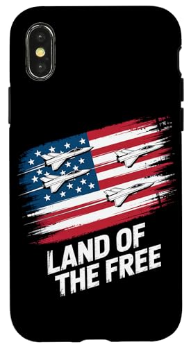 4. Juli Väter Red White & Nap Bär Hülle für iPhone X/XS von 4. Juli Väter Feier Gemütlich Bären