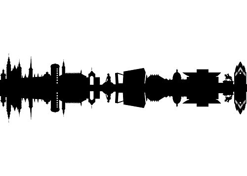 44spaces Postkarte mit schwarzer KOPENHAGEN - Silhouette - City Skyline Postcards 44spaces Postkarte mit schwarzer KOPENHAGEN - Silhouette - City Skyline Postcards von 44spaces