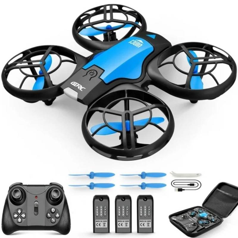 4DRC Mini Drohne für Kinder – Handbetriebener RC-Quadcopter, 3 Batterien Spielzeug-Drohne (längere Flugzeit, Höhenhaltung, Headless-Modus) von 4DRC