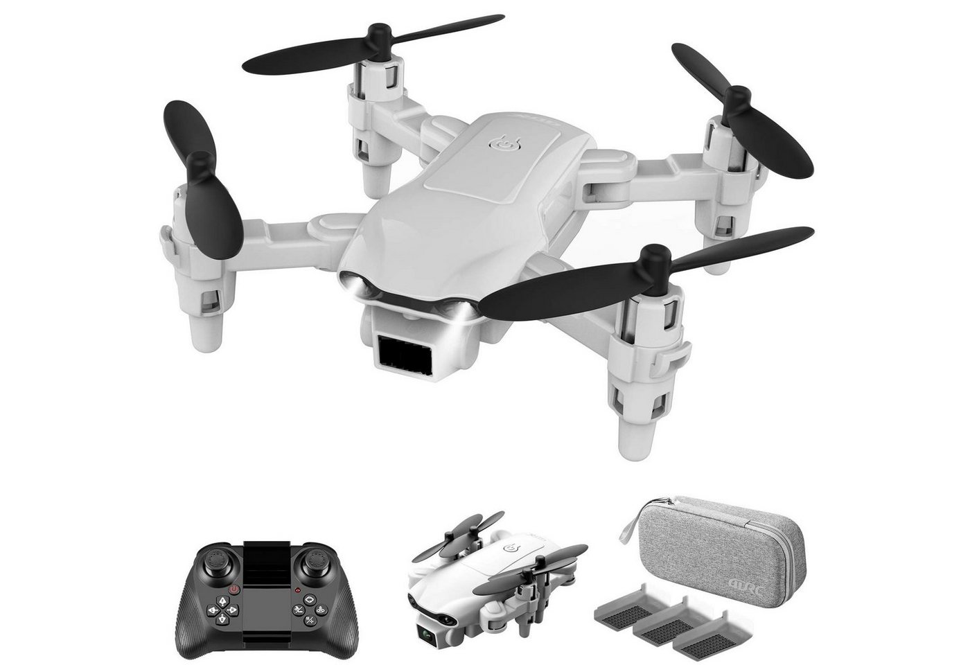 4DRC V9 Mini-Drohne mit FPV-Kamera, faltbarer RC-Quadrocopte Spielzeug-Drohne (720p, Höhenhaltung, Geschwindigkeitsanpassung, 3D-Flips) von 4DRC